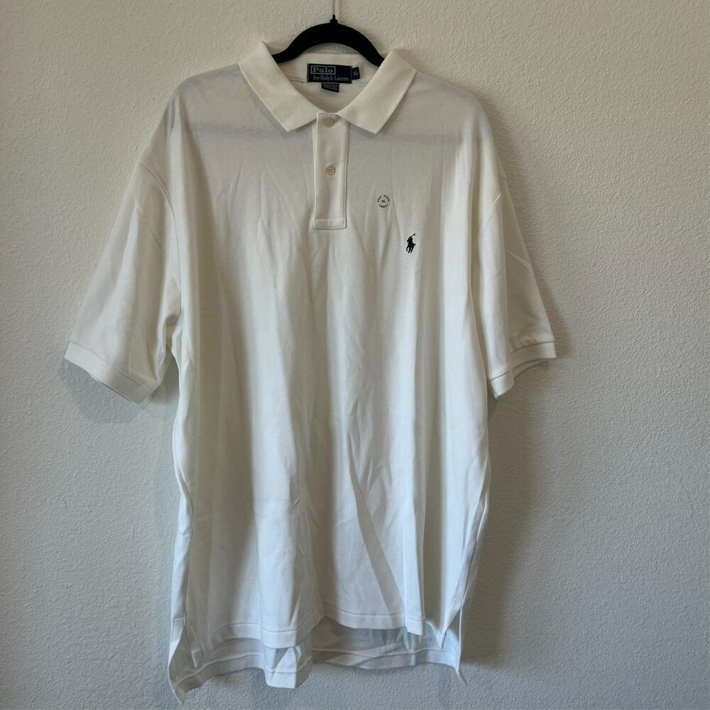 Polo Ralph Lauren White Shirt XL Deadstock Vintage 2000s Made in Mariana Islands